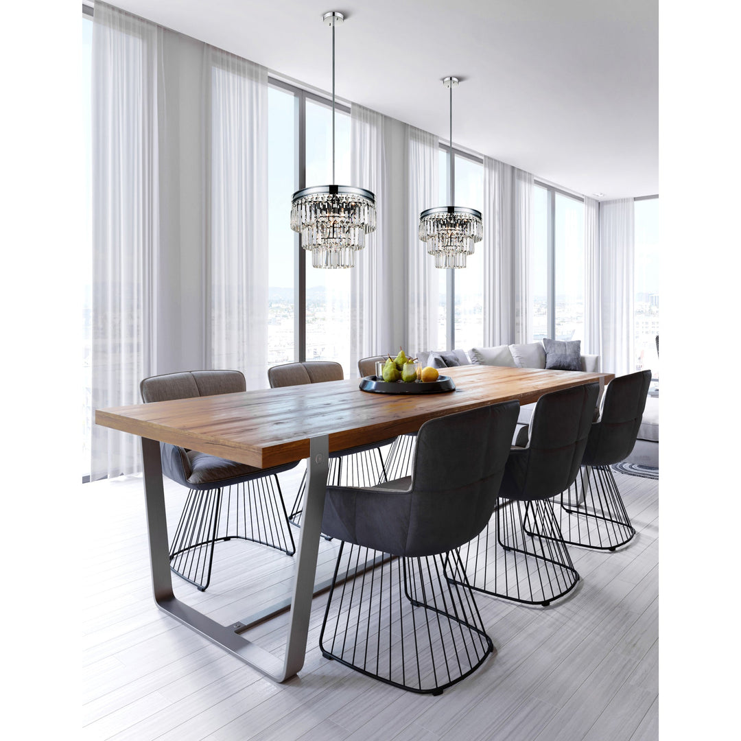 Weiss - Chandelier with Crystals by CWI Lighting - view 8