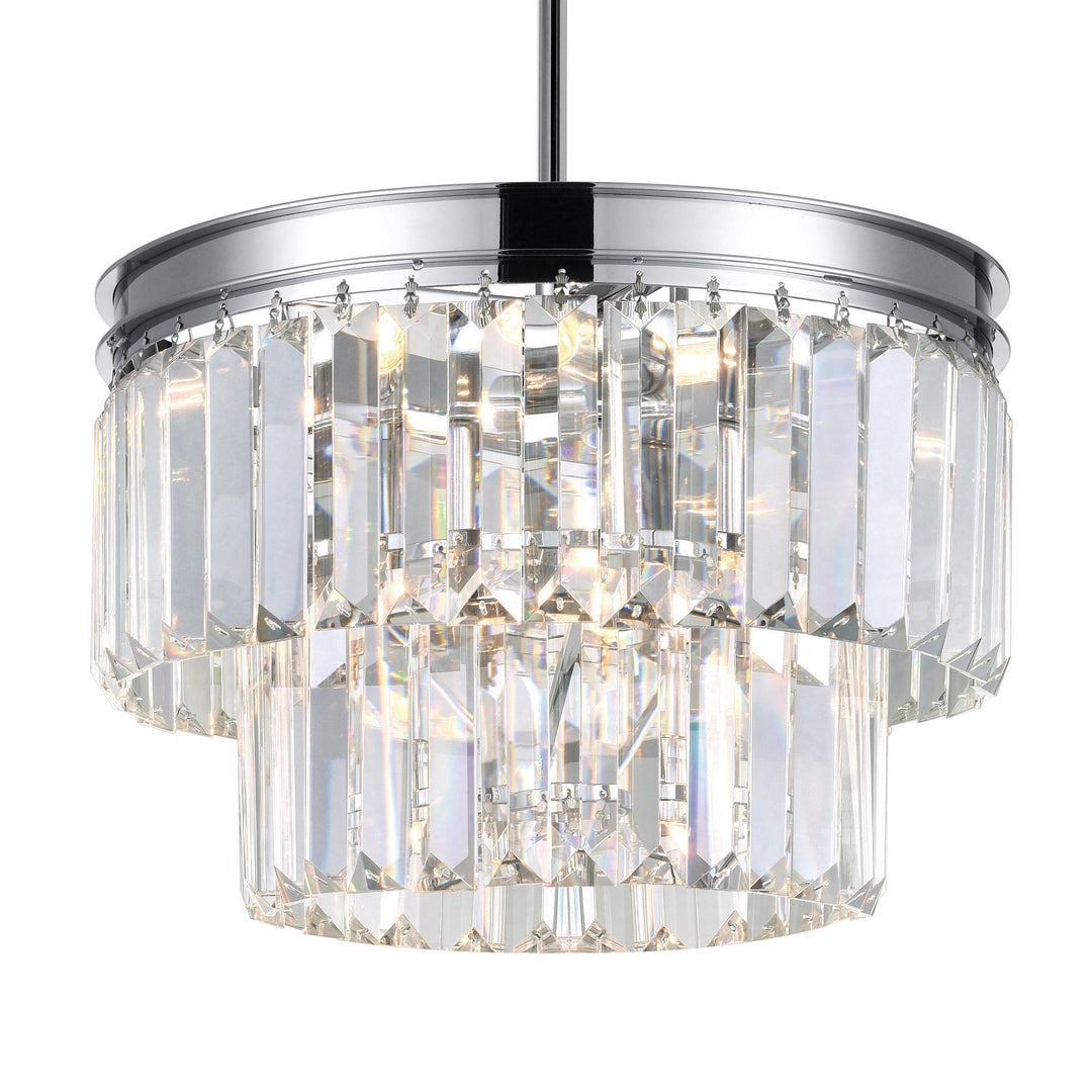 Weiss - 5 Light Pendant with Crystals