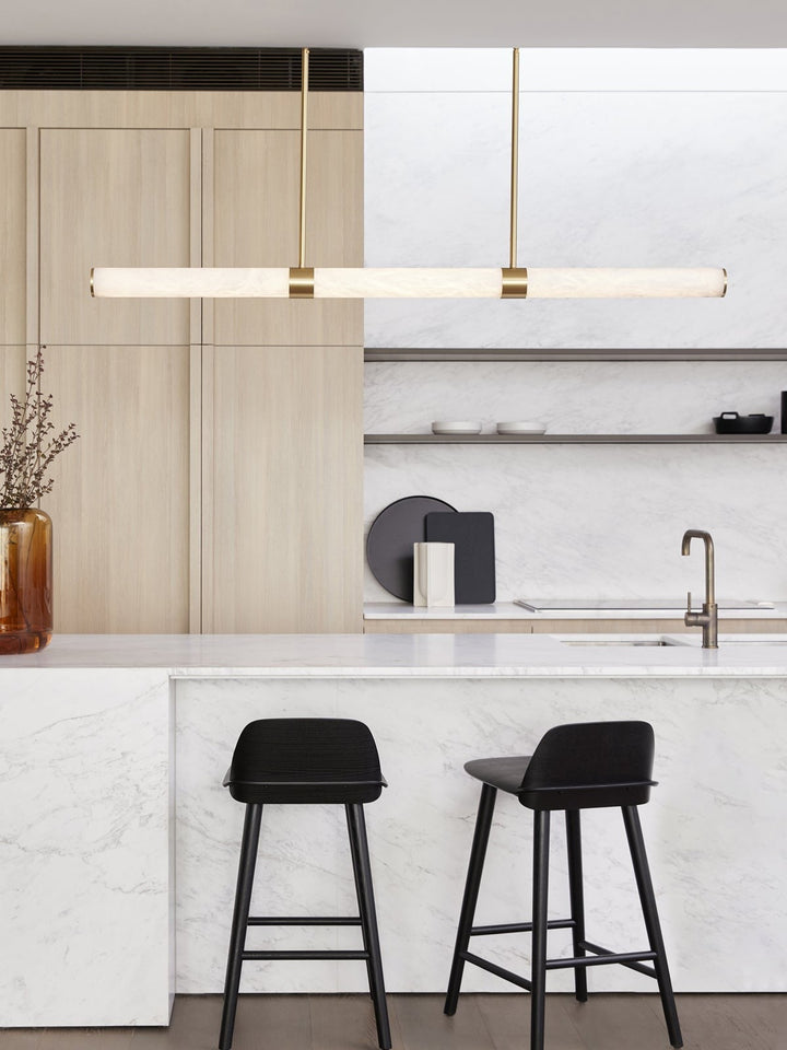 Luella Alabaster Linear Pendant with Colour-Adjustable LED by Beacon Lighting - view 7