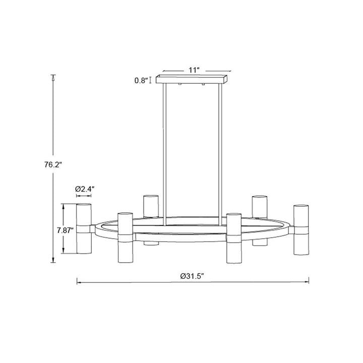 Luella 16-Light Alabaster Chandelier by Beacon Lighting - view 5
