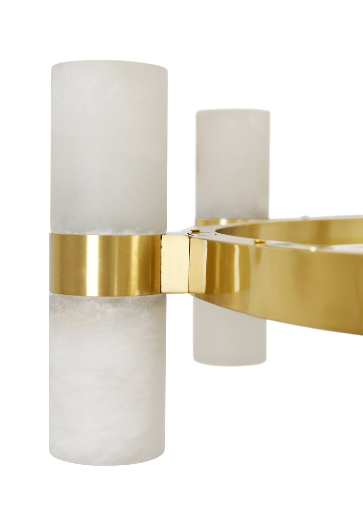 Luella 16-Light Alabaster Chandelier by Beacon Lighting - view 10