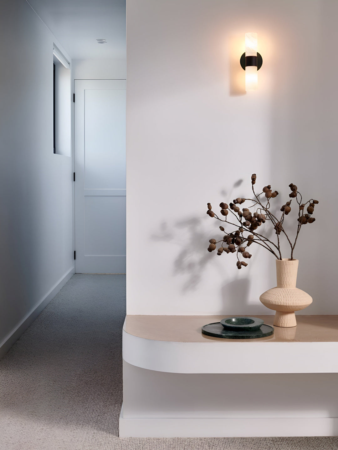 Luella 2-Light Alabaster Wall Sconce by Beacon Lighting - view 7