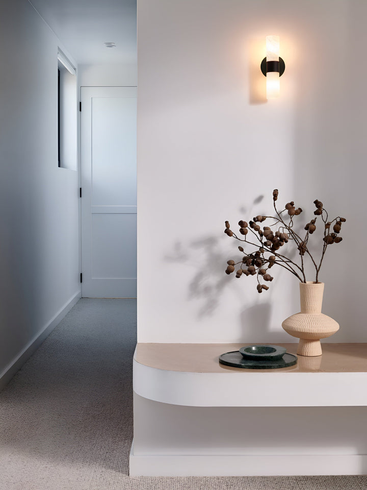 Luella 2-Light Alabaster Wall Sconce by Beacon Lighting - view 7