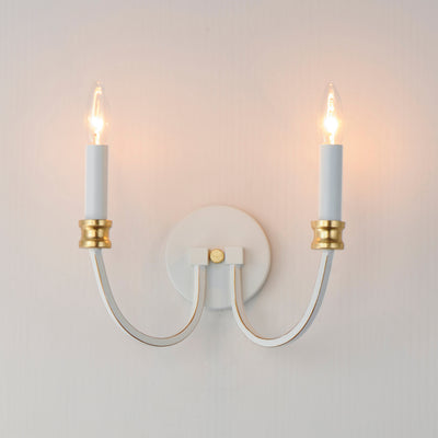 Steel Arch 2 Arms Wall Sconce