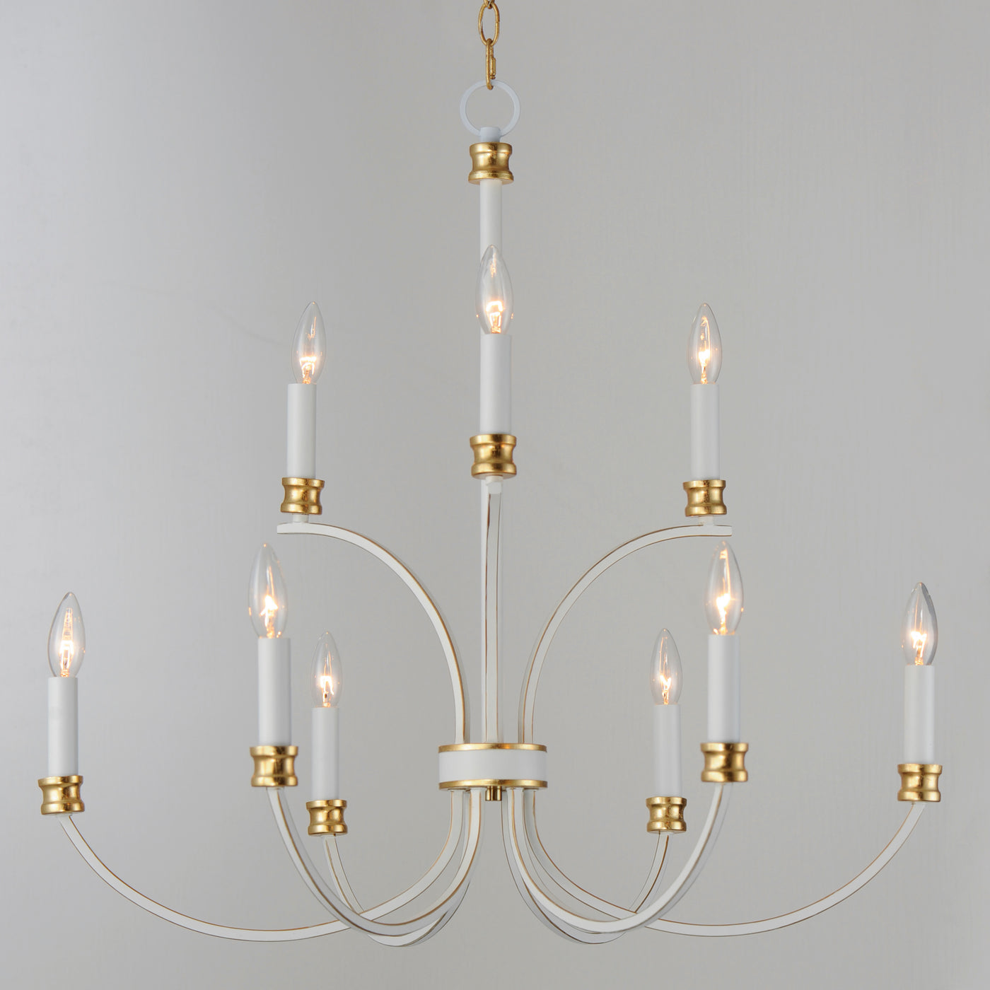 Steel Curve Arms Chandelier