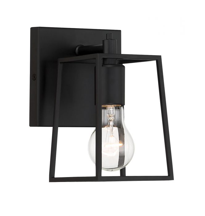 Steel Open Air Frame Wall Sconce