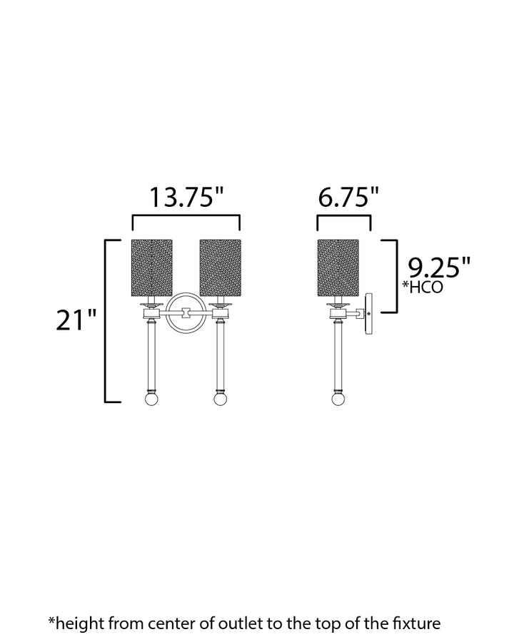 Lucent 2-Light Wall Sconce