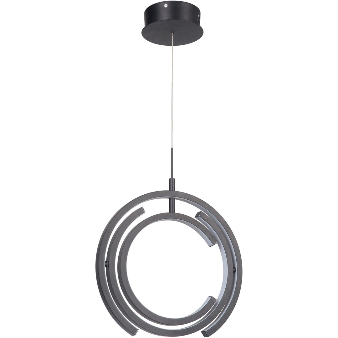LED Matte Black Adjustable Orbit Pendant by Craftmade - view 2