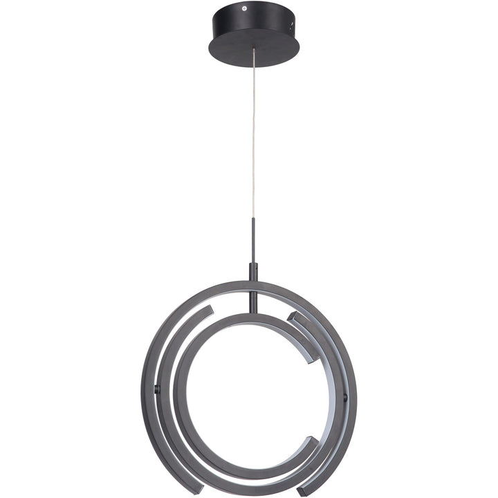 LED Matte Black Adjustable Orbit Pendant by Craftmade - view 2