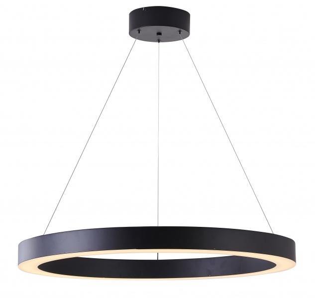 LED Single Ring with White Acrylic Diffuser Chandelier - LV LIGHTING