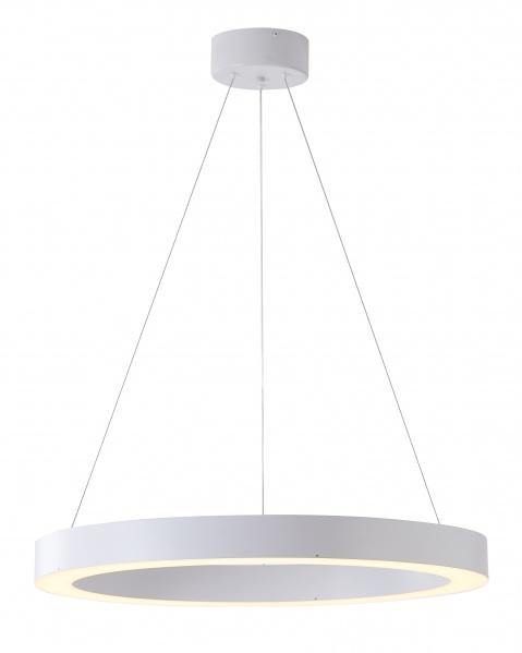 LED Single Ring with White Acrylic Diffuser Chandelier - LV LIGHTING
