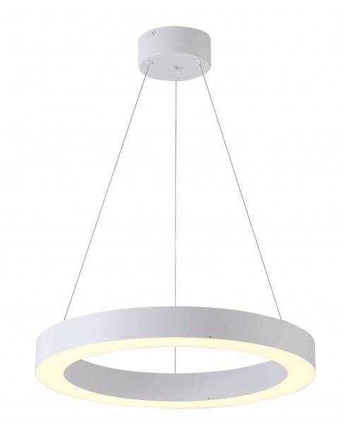 LED Single Ring with White Acrylic Diffuser Chandelier - LV LIGHTING