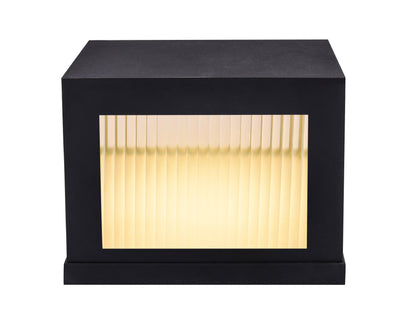 LED Aluminum Cubic Frame with Clear Diffuser Pier Mount - LV LIGHTING