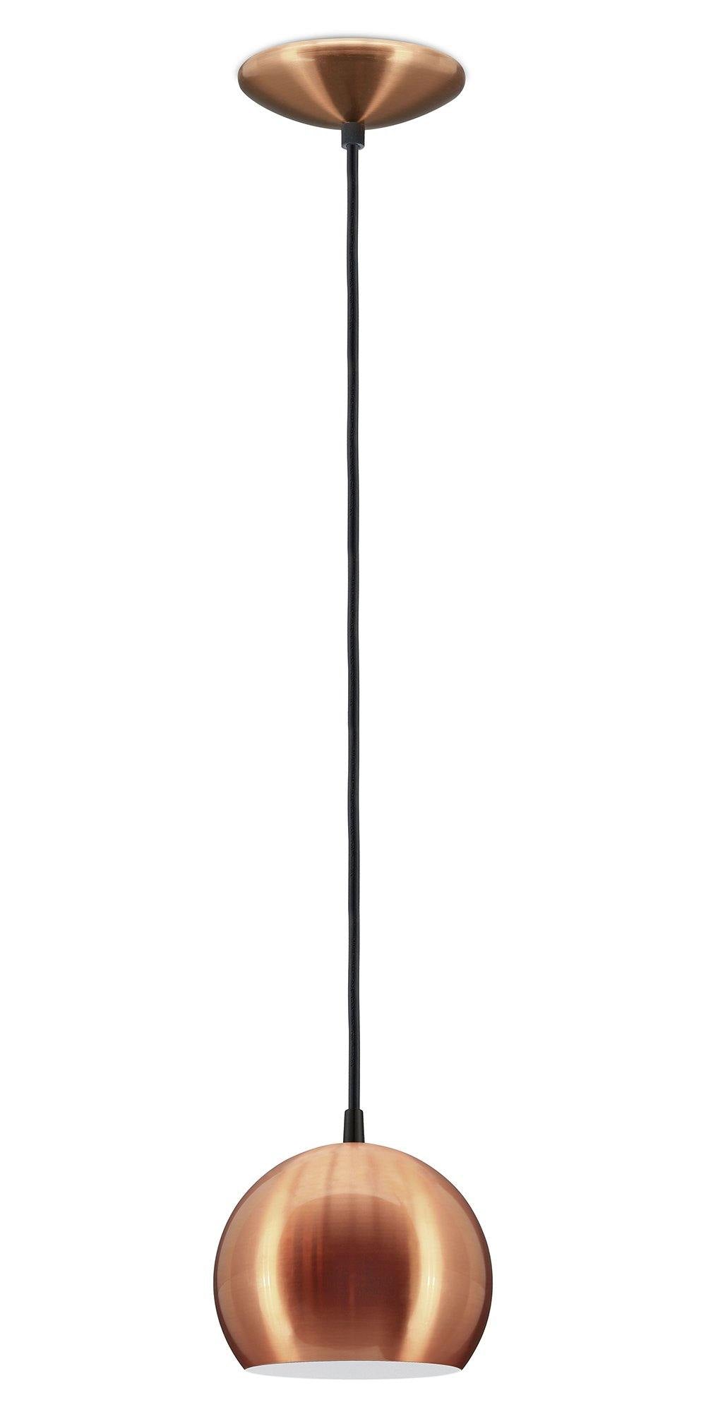 Chrome Single Light Pendant - LV LIGHTING