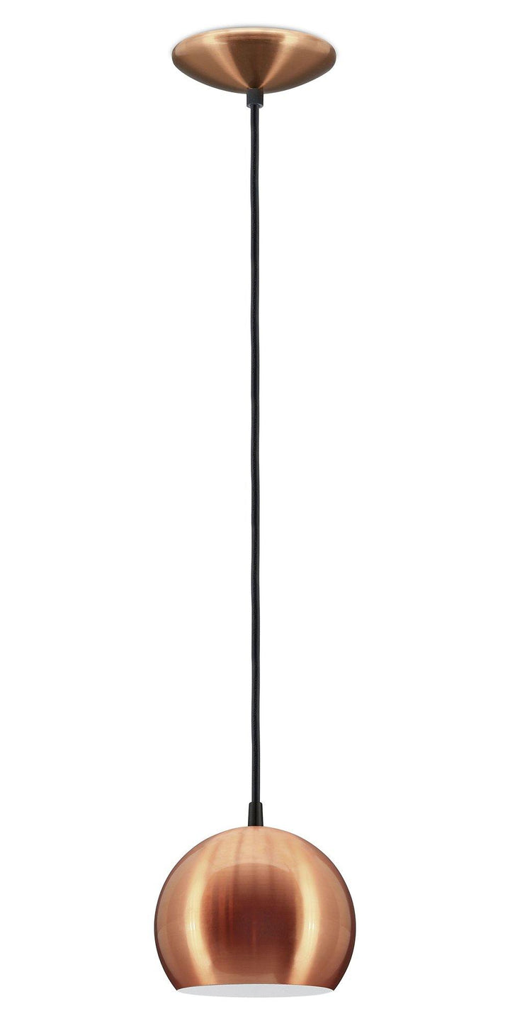Chrome Single Light Pendant - LV LIGHTING
