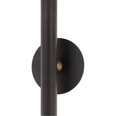 Chemical Bronze Cylindrical Rod Wall Sconce - LV LIGHTING