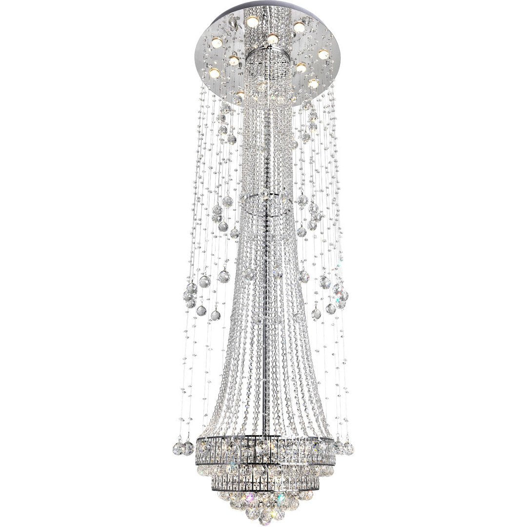 Chrome with Crystal Chandelier - LV LIGHTING