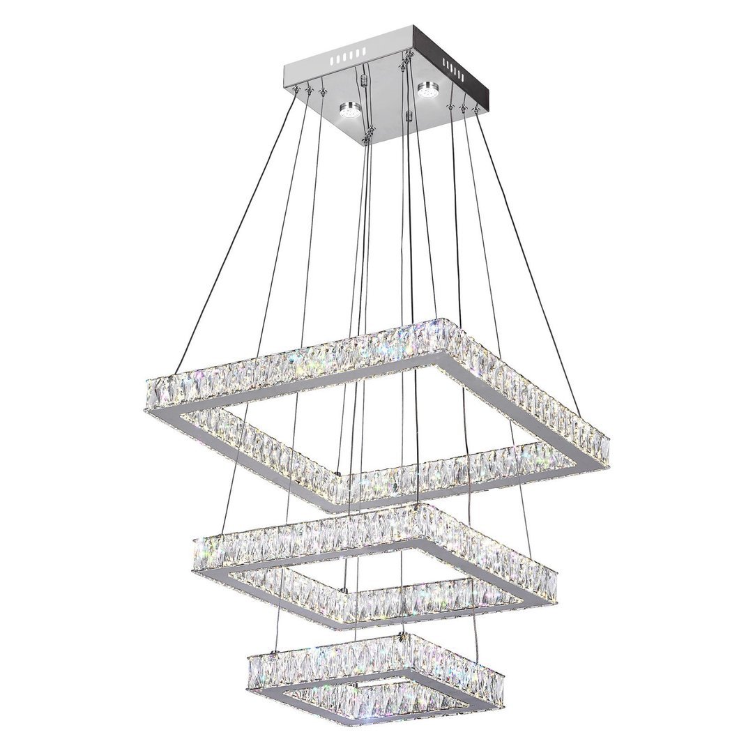 Chrome with Crystal Chandelier - LV LIGHTING