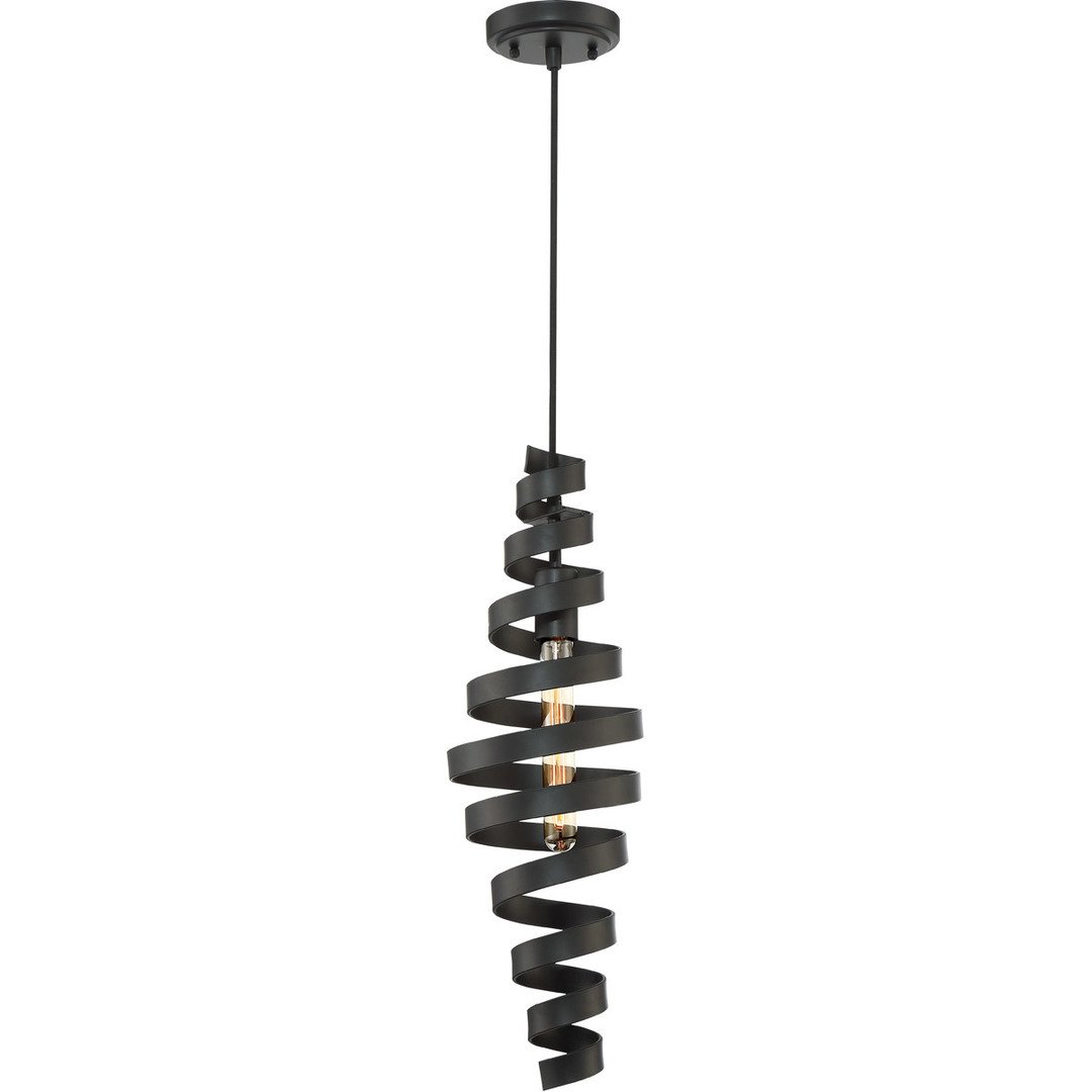 Matte Black Peel Pendant - LV LIGHTING