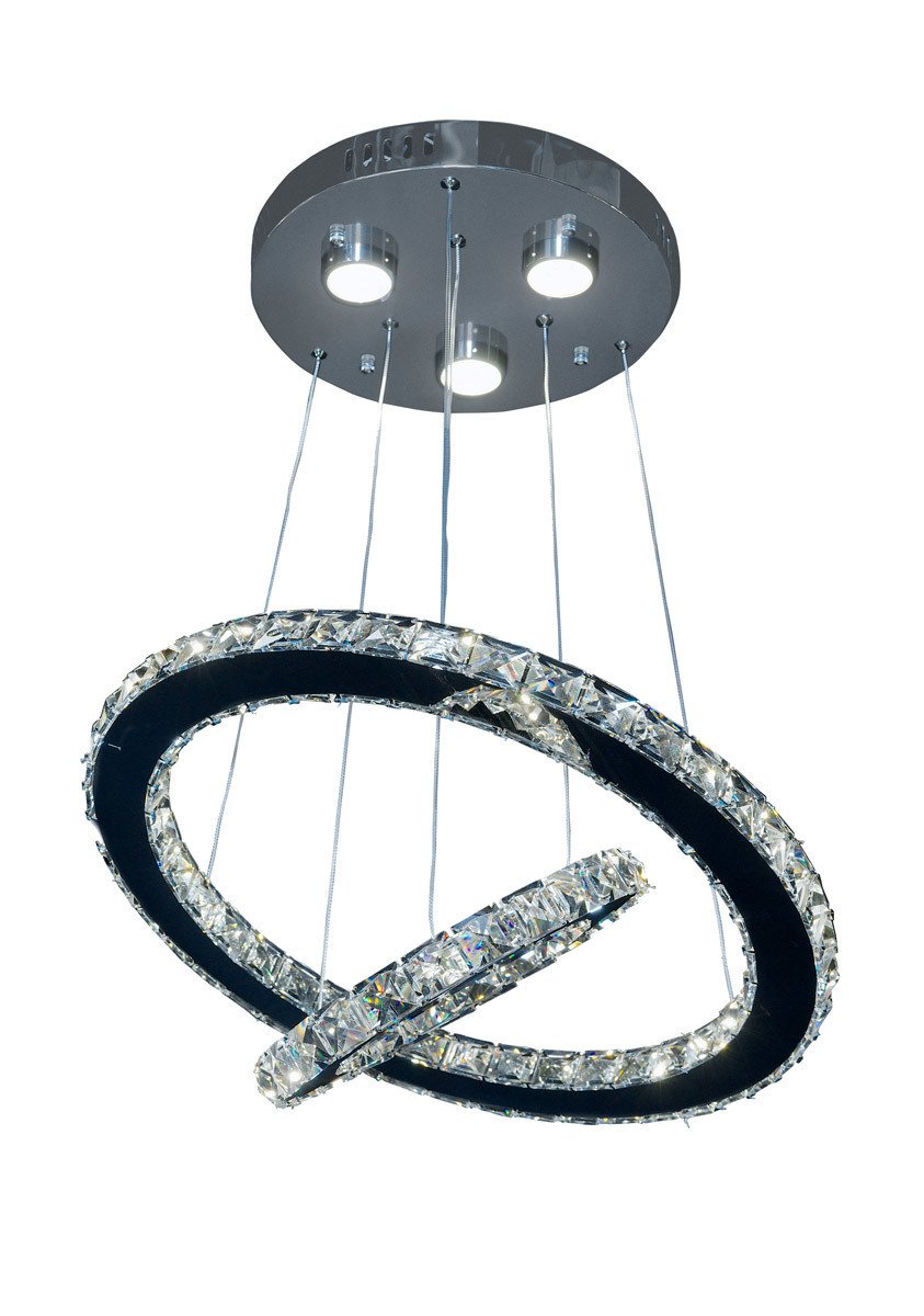 Chrome and Crystal Chandelier - LV LIGHTING