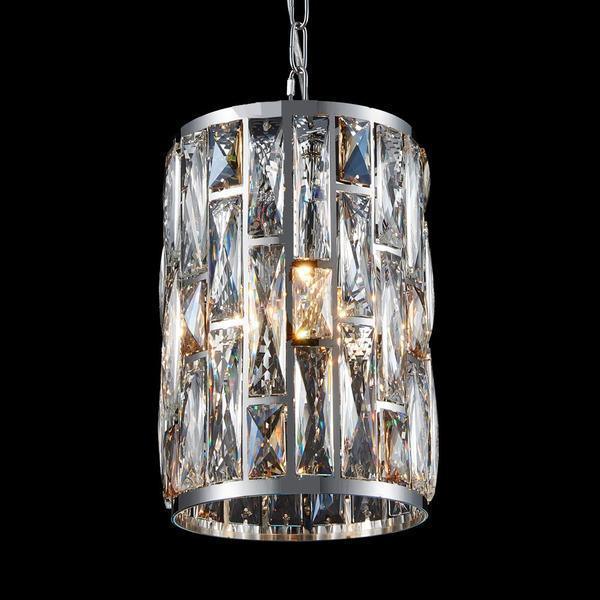 Chrome with Crystal Pendant - LV LIGHTING