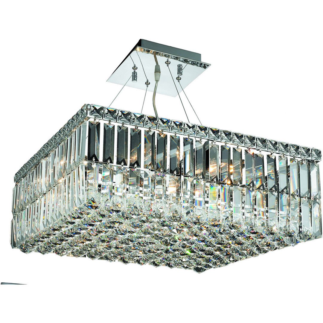 Chrome with Crystal Chandelier - LV LIGHTING