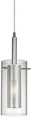 Chrome with Clear Glass Pendant - LV LIGHTING