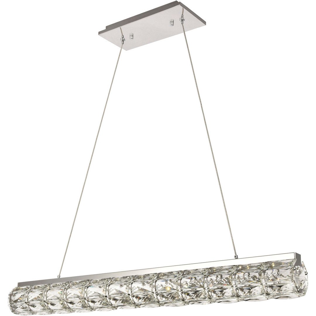 LED Chrome with Crystal Pendant - LV LIGHTING