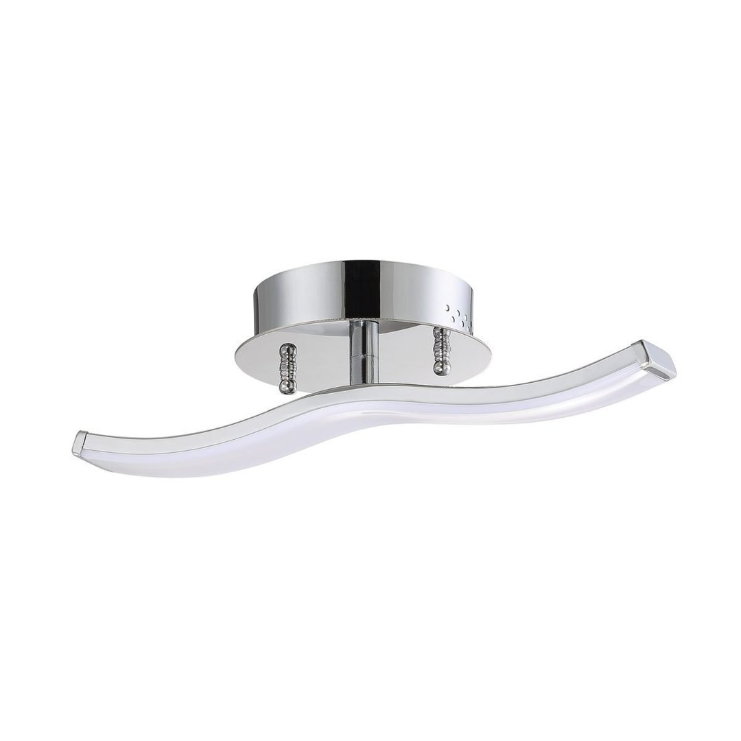 LED Chrome Flushmount - LV LIGHTING