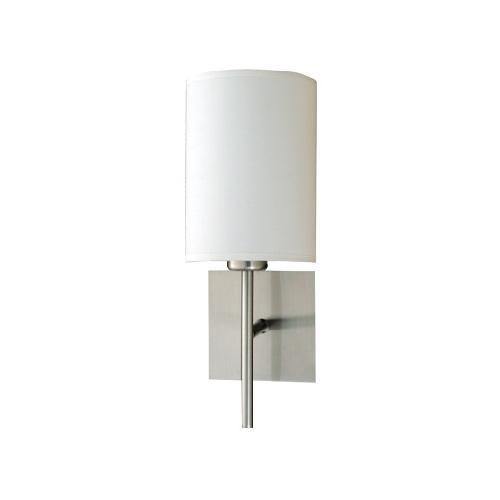 Brush Nickel with Cloth shade Wall Sconce - LV LIGHTING