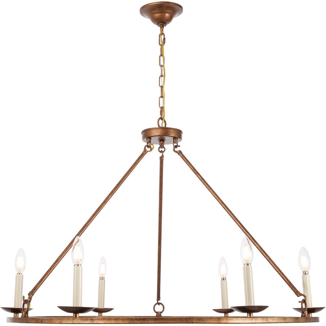 Vintage Gold Chandelier - LV LIGHTING