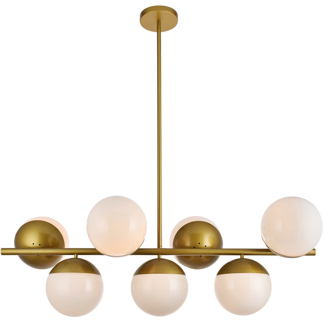 Brass with Multiple Frosted Shade Pendant - LV LIGHTING