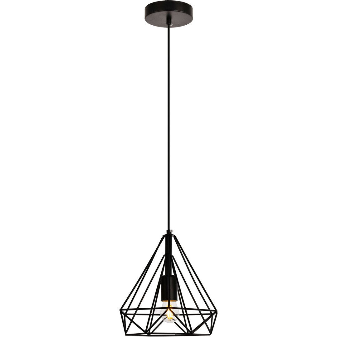 Flat Black Pendant - LV LIGHTING