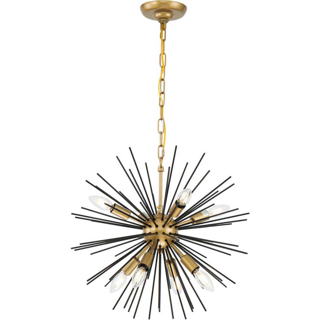 Brass and Black Pendant - LV LIGHTING