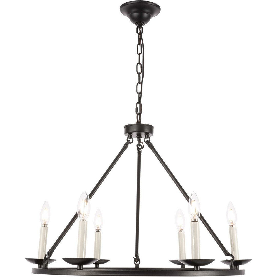 Matte Black Chandelier (Clearance) - LV LIGHTING