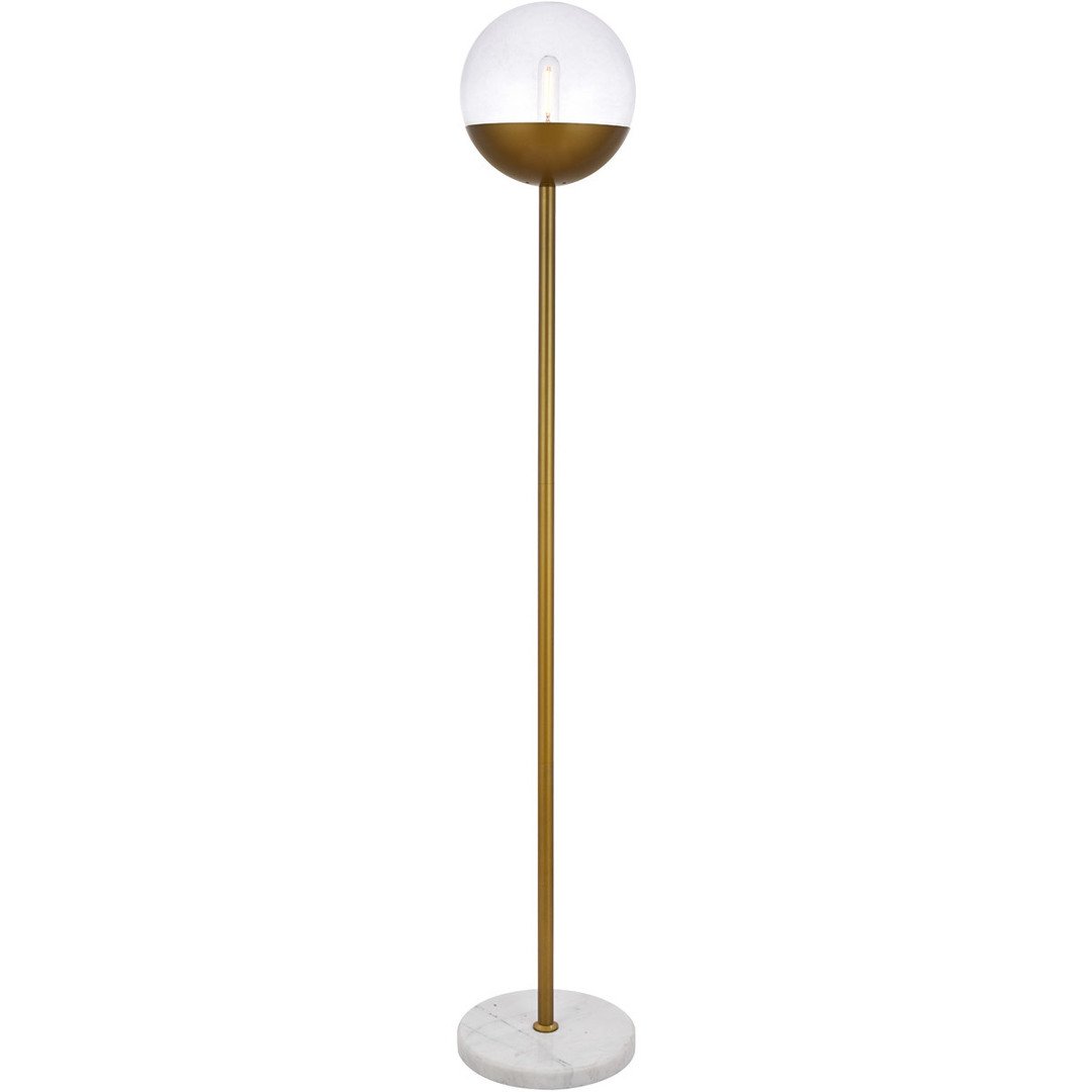 Brass with Clear Shade Floor Lamp - LV LIGHTING