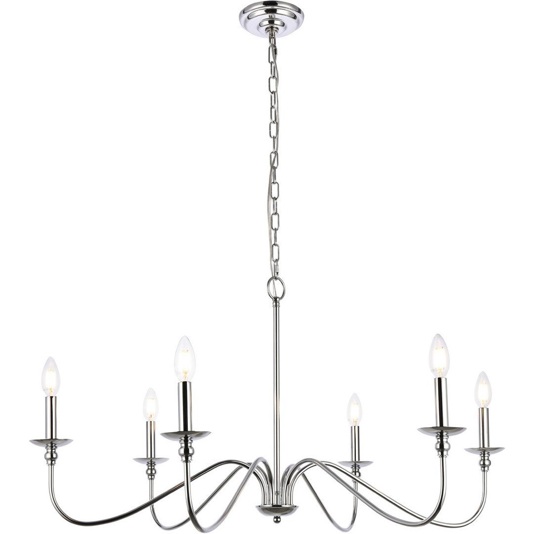 Polished Nickel Chandelier - LV LIGHTING