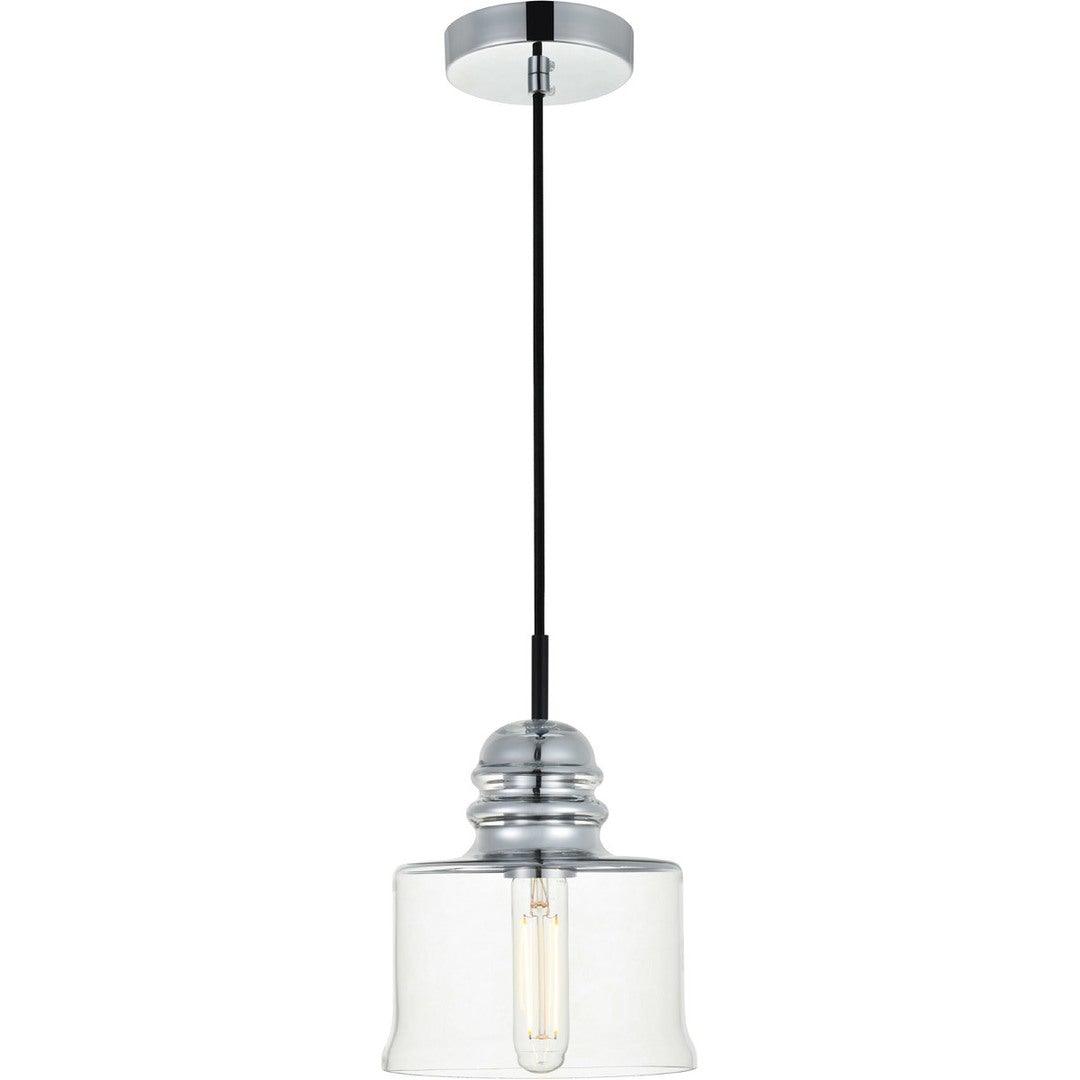 Chrome with Clear Glass Pendant - LV LIGHTING