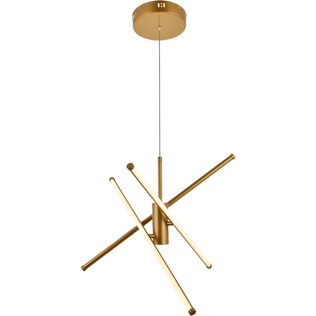 LED Brass Chandelier - LV LIGHTING
