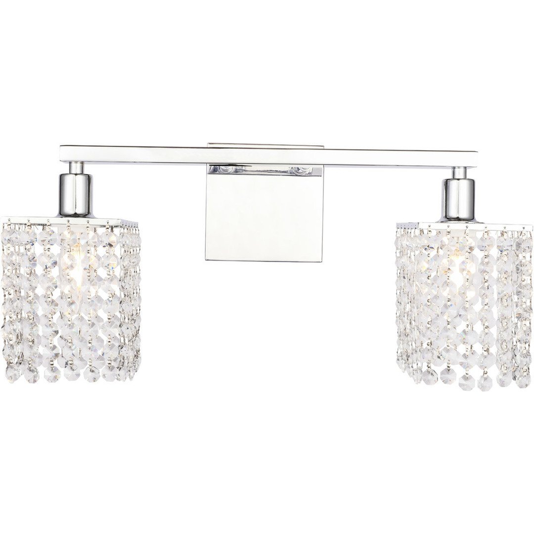 Chrome with Crystal Vanity Light - LV LIGHTING