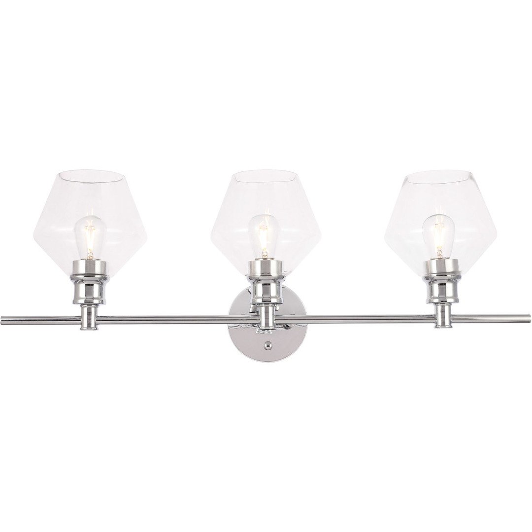 Chrome with Clear Shade Vanity Light - LV LIGHTING
