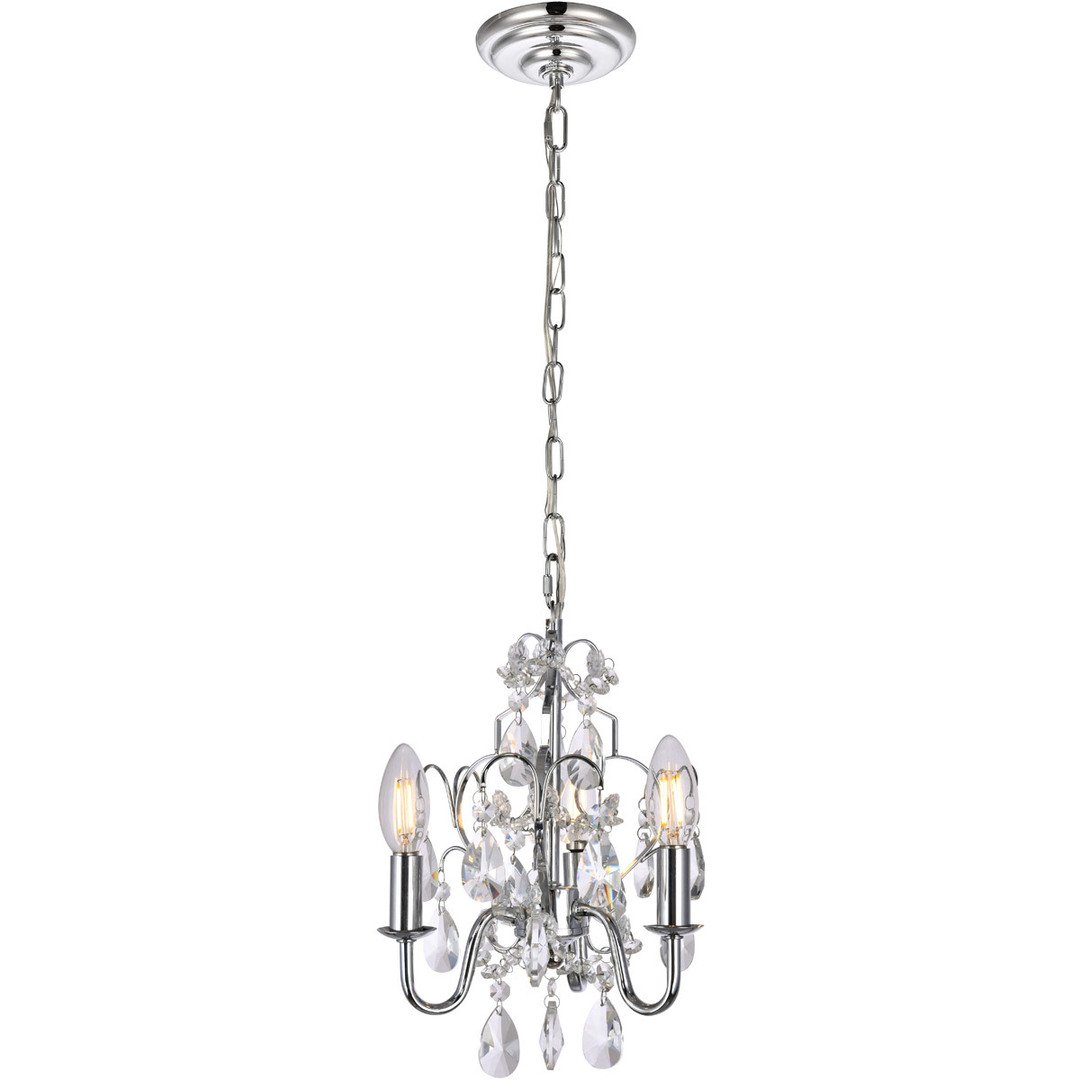 Chrome Pendant With crystal - LV LIGHTING