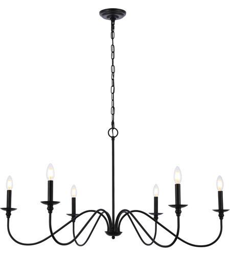 Matte Black Chandelier
