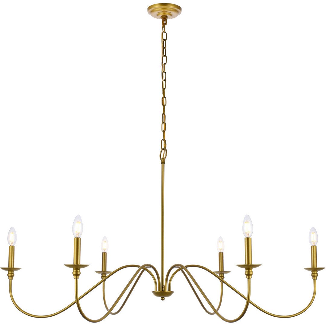 Chandelier in Brass Gold - LV LIGHTING