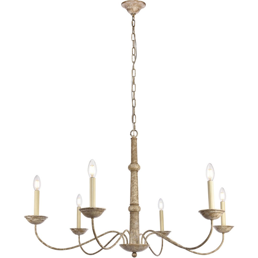 Antique Grey Chandelier - LV LIGHTING