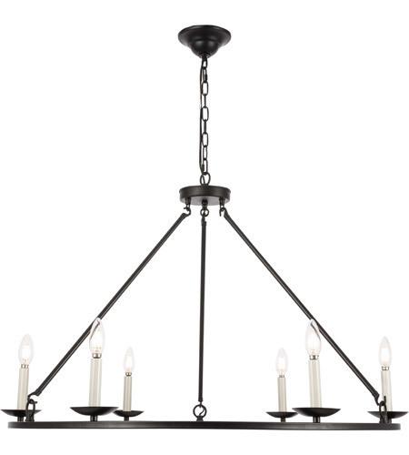 Matte Black Chandelier - LV LIGHTING