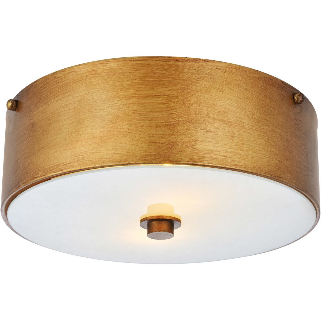 Gold and Frost Flush Mount - LV LIGHTING