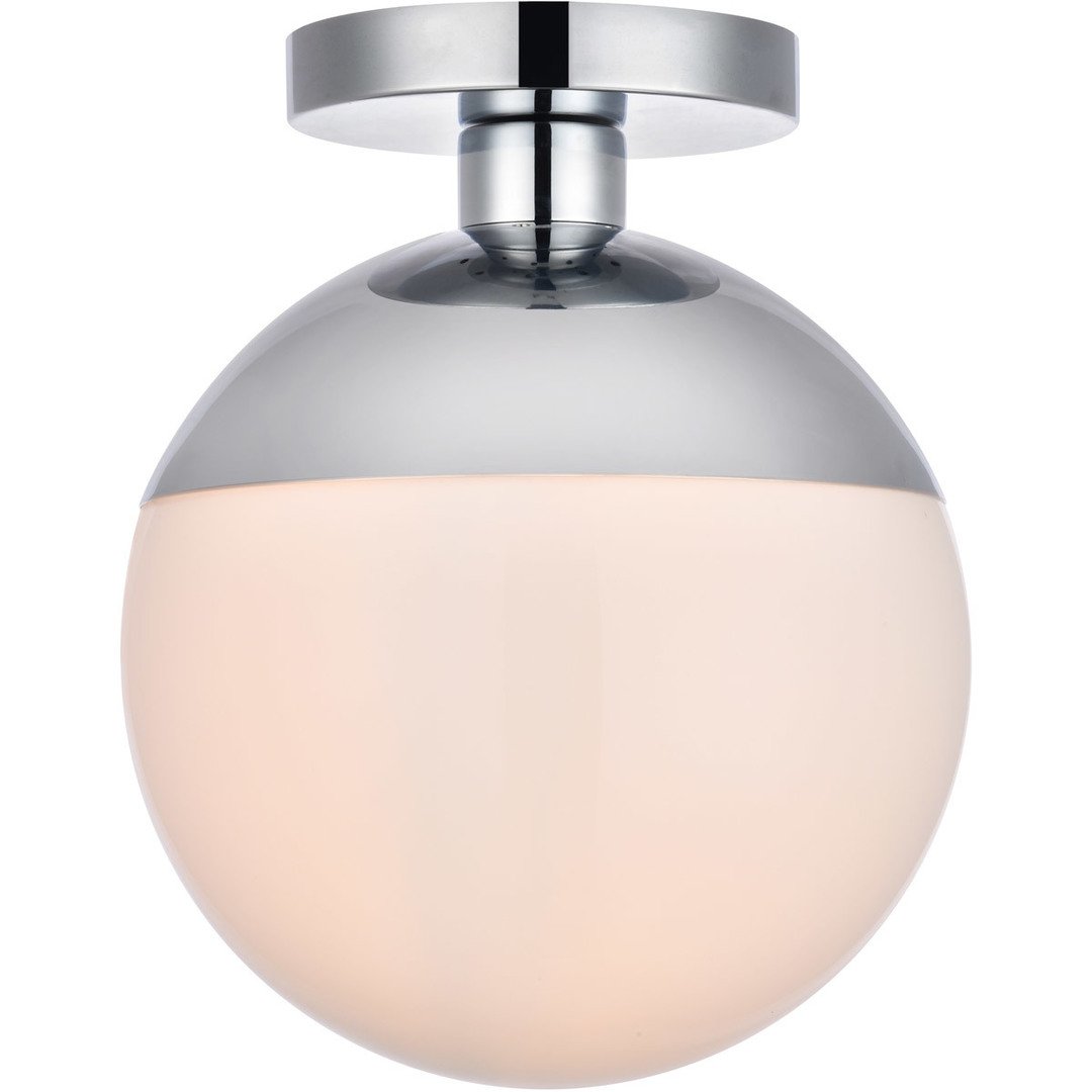 Chrome with Frost Glass Flush Mount - LV LIGHTING