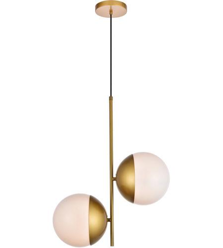 Brass with Frosted ShadePendant - LV LIGHTING