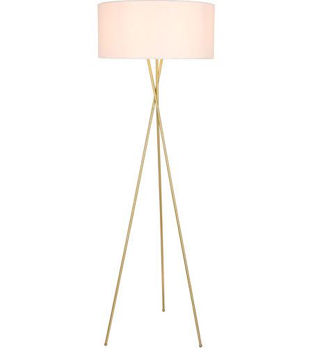 Brass with Cloth Shade Floor lamp - LV LIGHTING